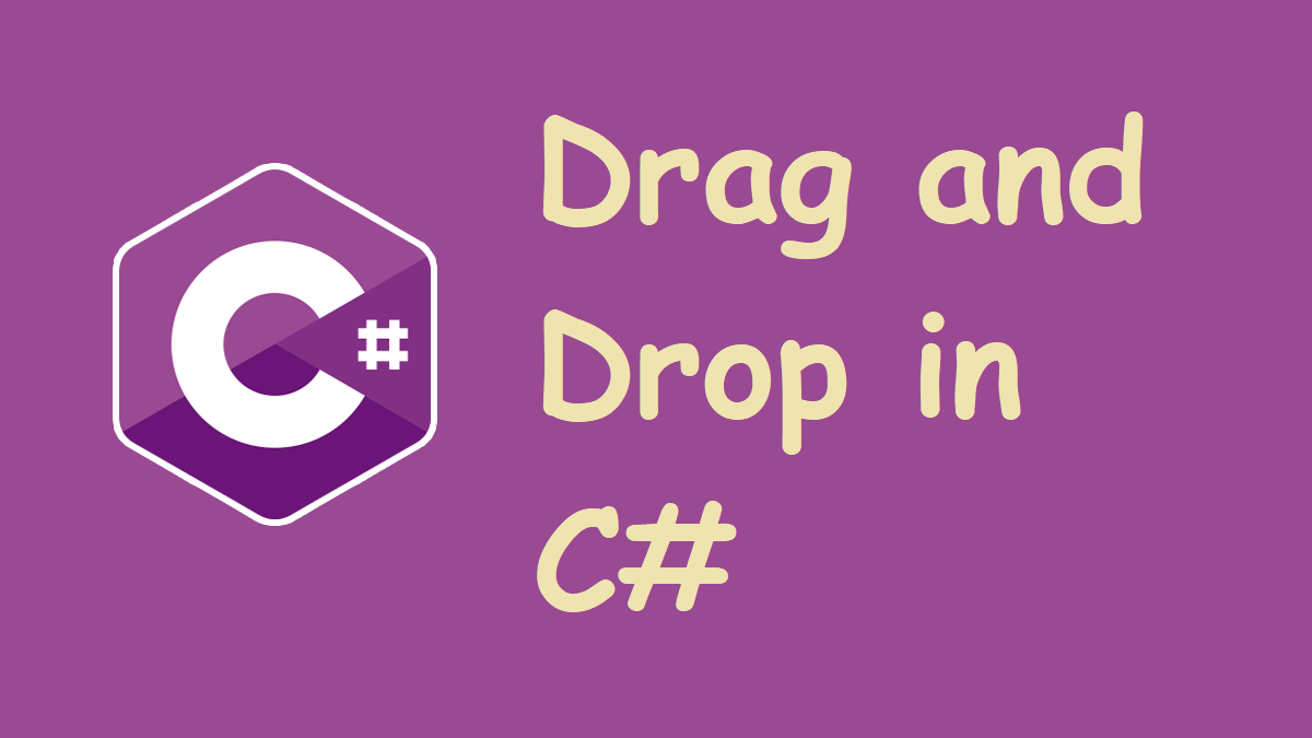 Drag and Drop in C#
