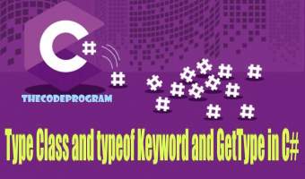 Type Class and typeof Keyword and GetType in C#