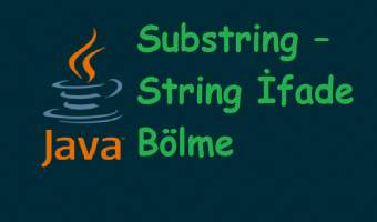 Java ile Substring - String İfade Bölme