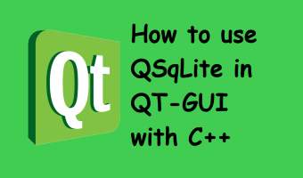 How to use QSqLite in QT-GUI with C++