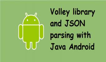 Volley library and JSON parsing with Java Android 