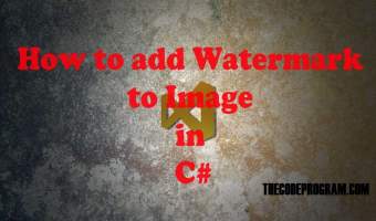How to add Watermark to Image in C#
