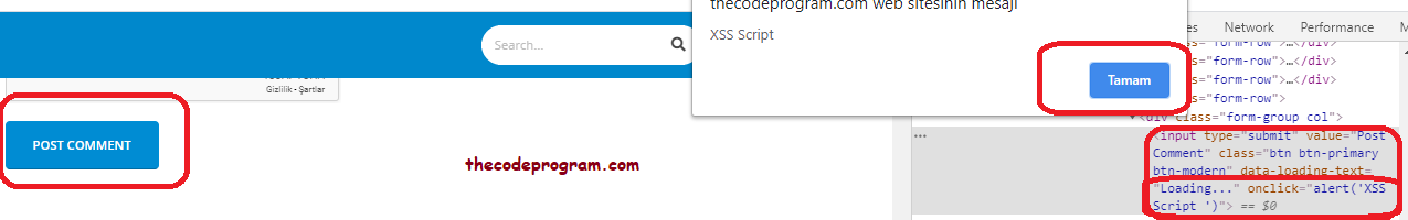 DOM-Based XSS Output