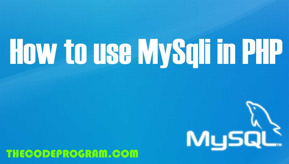 How to use MySqli in PHP