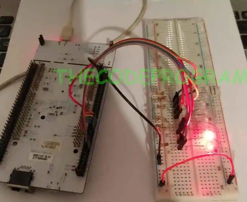 STM32F429 Floating LED Example Application Picture