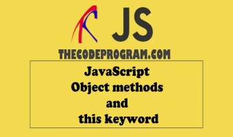 JavaScript Object methods and this keyword