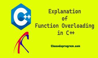 Explanation of Function Overloading in C++